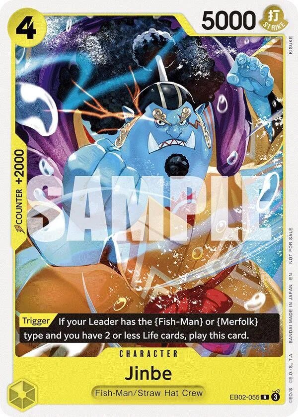 Jinbe, One Piece Promotion Cards EB02-055