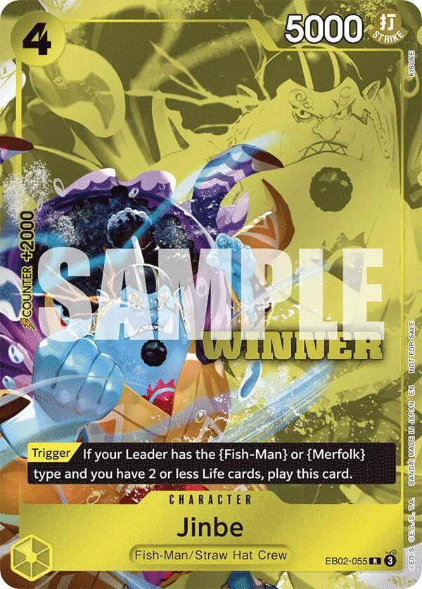 Jinbe, One Piece Promotion Cards EB02-055