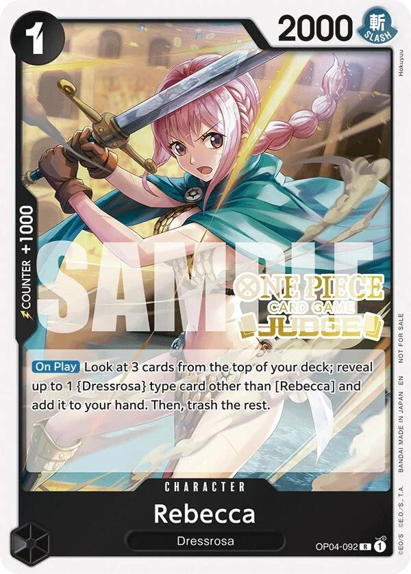 Rebecca, One Piece Promotion Cards OP04-092
