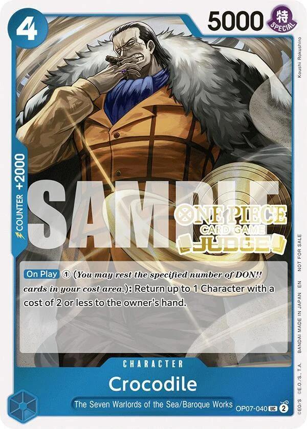 Crocodile, One Piece Promotion Cards OP07-040