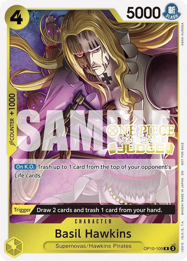 Basil Hawkins, One Piece Promotion Cards OP10-109