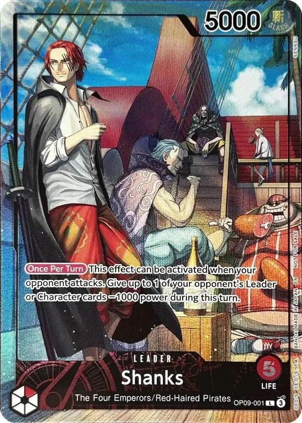 Shanks, One Piece Promotion Cards OP09-001