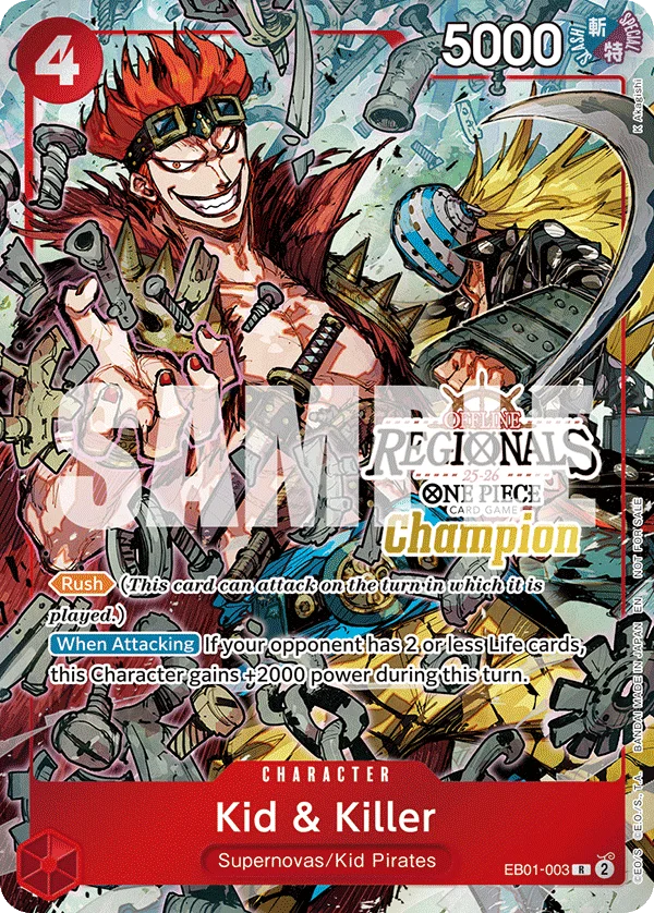 Kid & Killer, One Piece Promotion Cards EB01-003