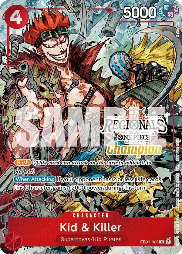 Kid & Killer, One Piece Promotion Cards EB01-003