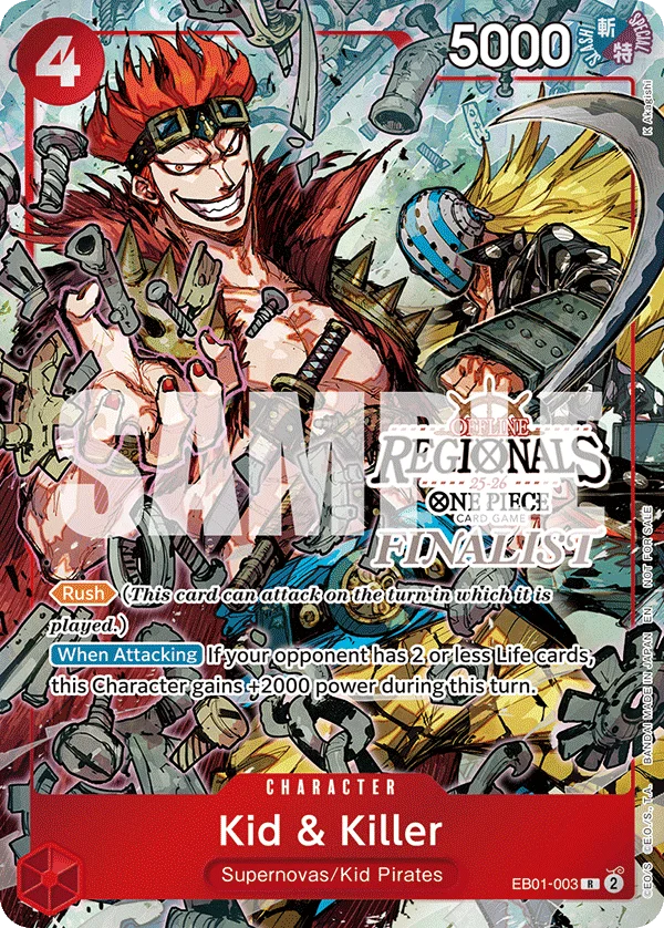 Kid & Killer, One Piece Promotion Cards EB01-003