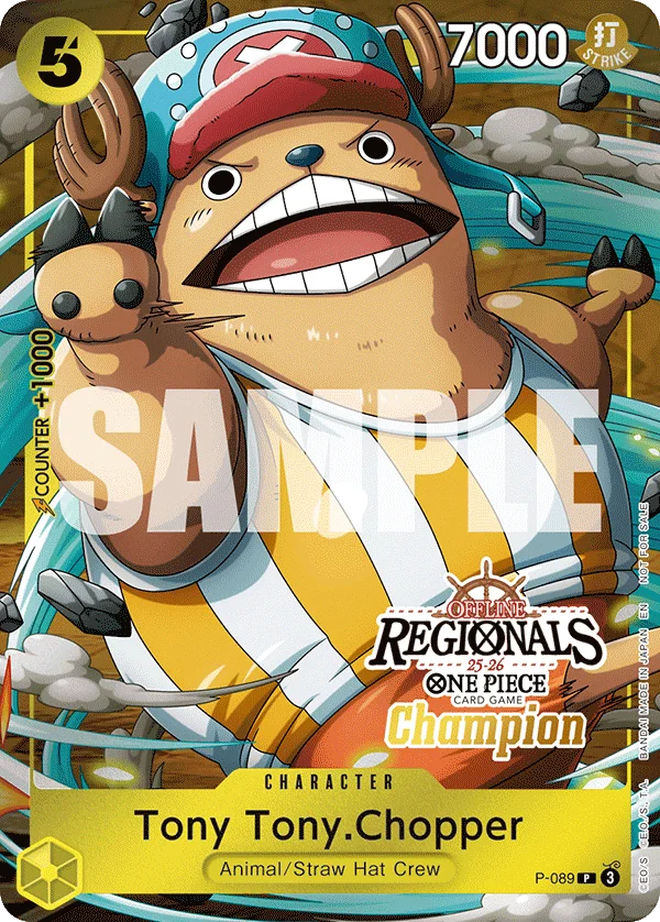 Tony Tony.Chopper, One Piece Promotion Cards P-089