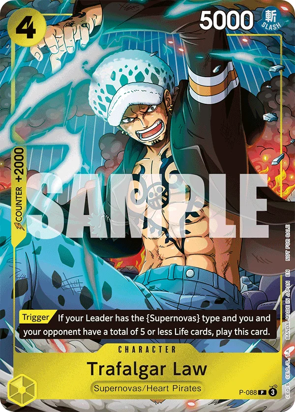 Trafalgar Law, One Piece Promotion Cards P-088