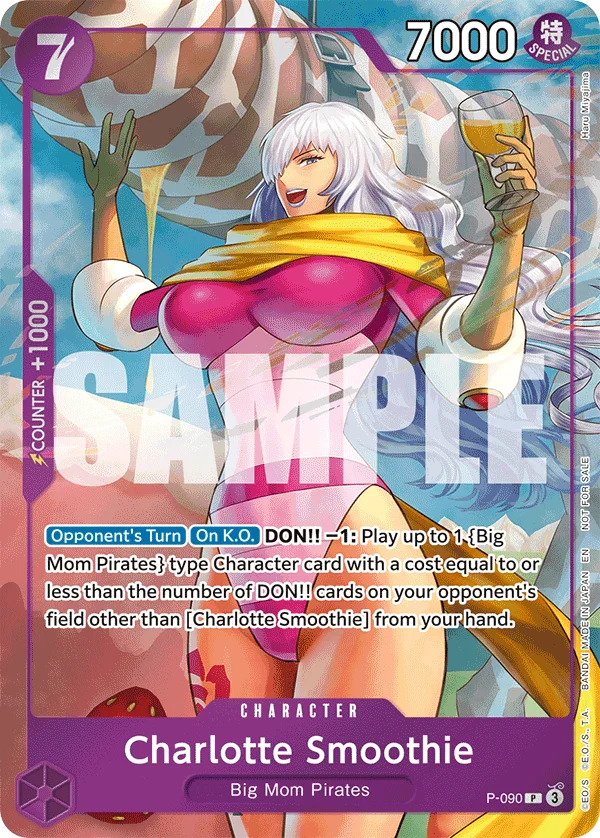 Charlotte Smoothie, One Piece Promotion Cards P-090
