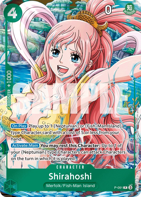 Shirahoshi, One Piece Promotion Cards P-091