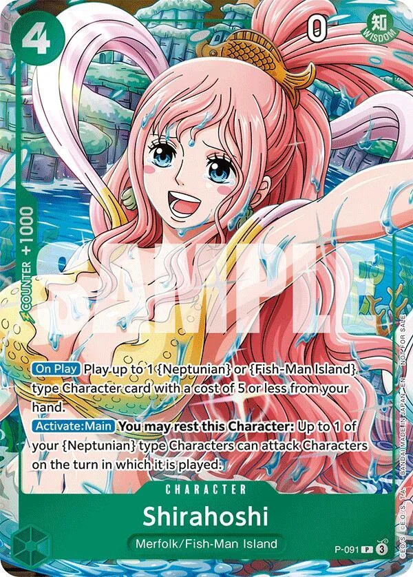 Shirahoshi, One Piece Promotion Cards P-091