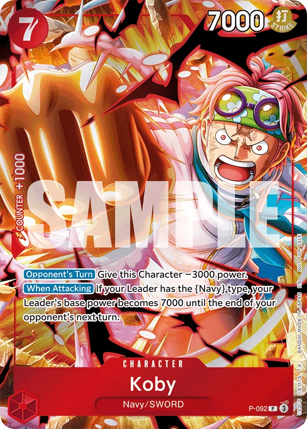 Koby, One Piece Promotion Cards P-092