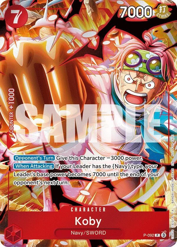 Koby, One Piece Promotion Cards P-092