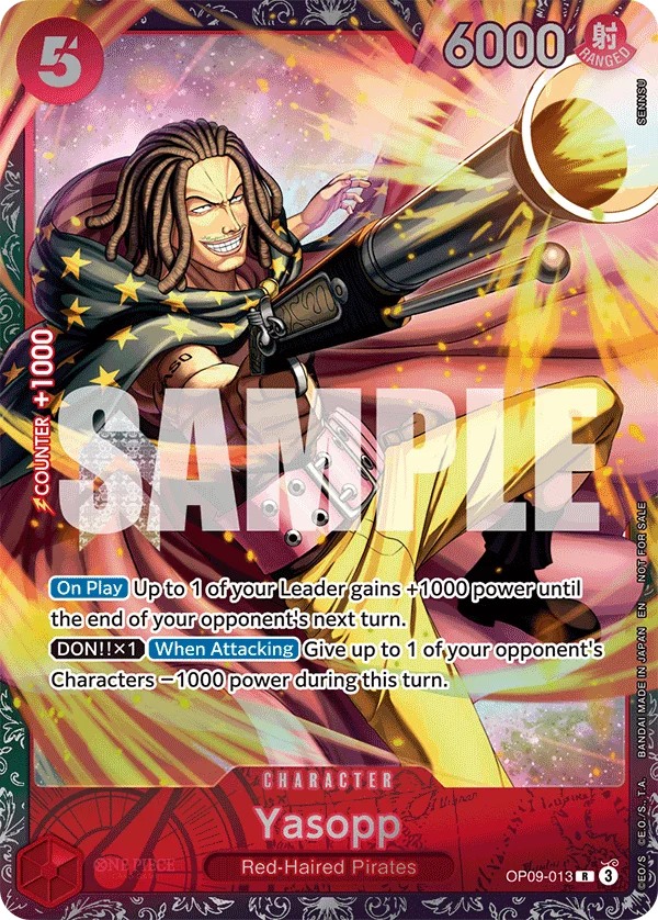 Yasopp, One Piece Promotion Cards OP09-013