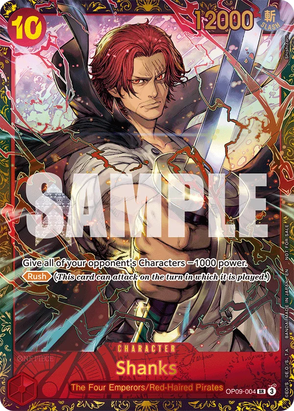 Shanks, One Piece Promotion Cards OP09-004