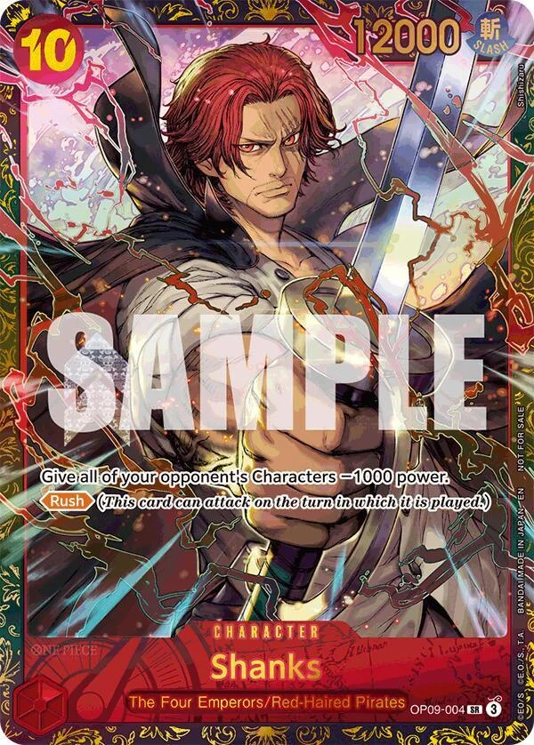 Shanks, One Piece Promotion Cards OP09-004