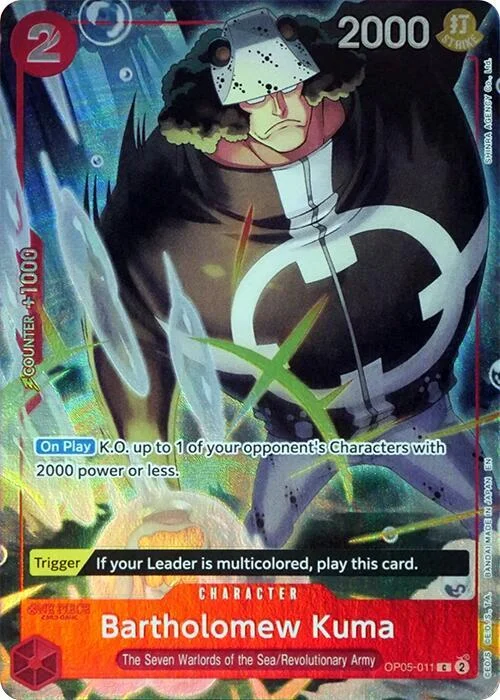 Bartholomew Kuma, One Piece Promotion Cards OP05-011
