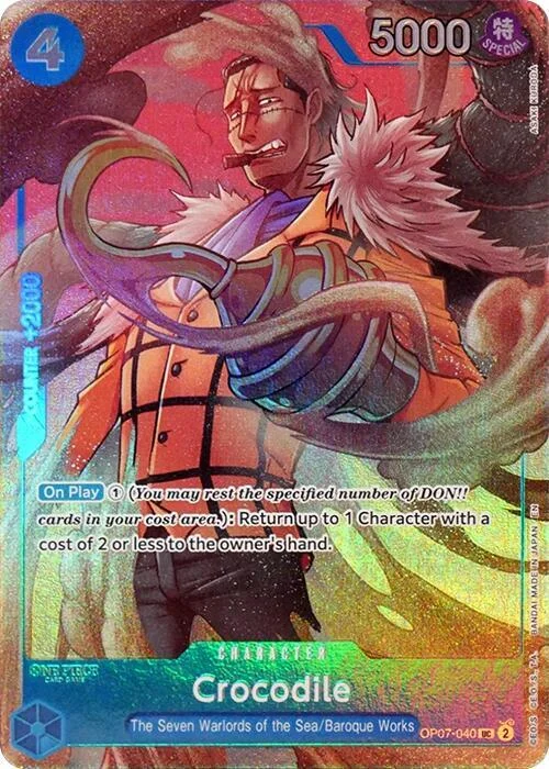 Crocodile, One Piece Promotion Cards OP07-040