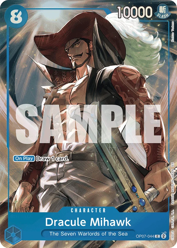 Dracule Mihawk, One Piece Promotion Cards OP07-044