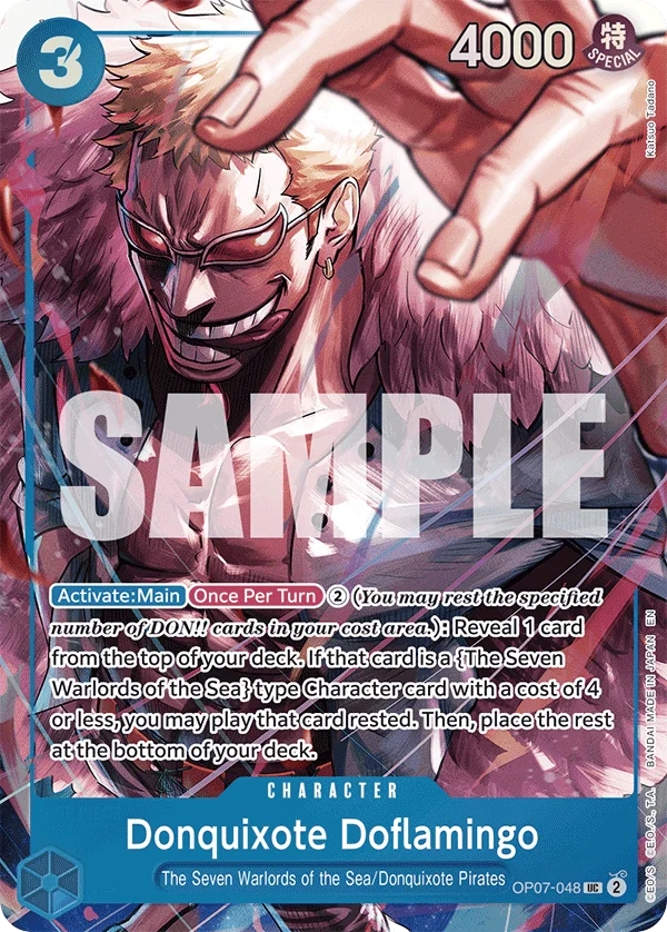 Donquixote Doflamingo, One Piece Promotion Cards OP07-048