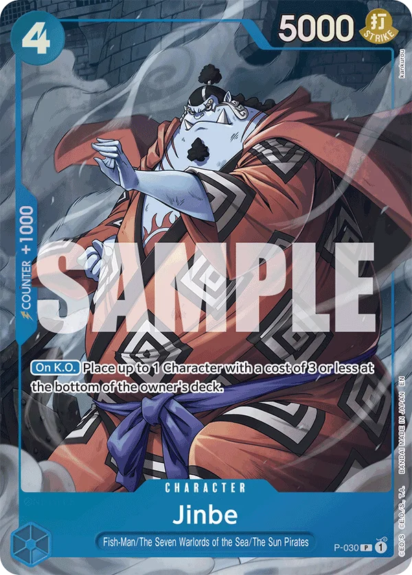 Jinbe, One Piece Promotion Cards P-030