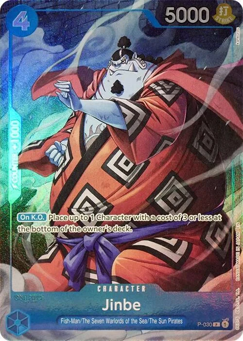 Jinbe, One Piece Promotion Cards P-030