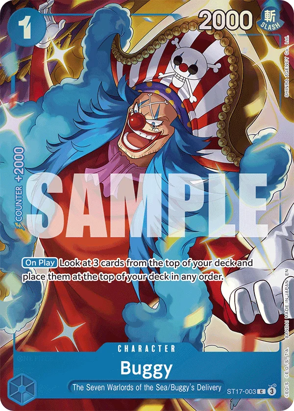Buggy, One Piece Promotion Cards ST17-003