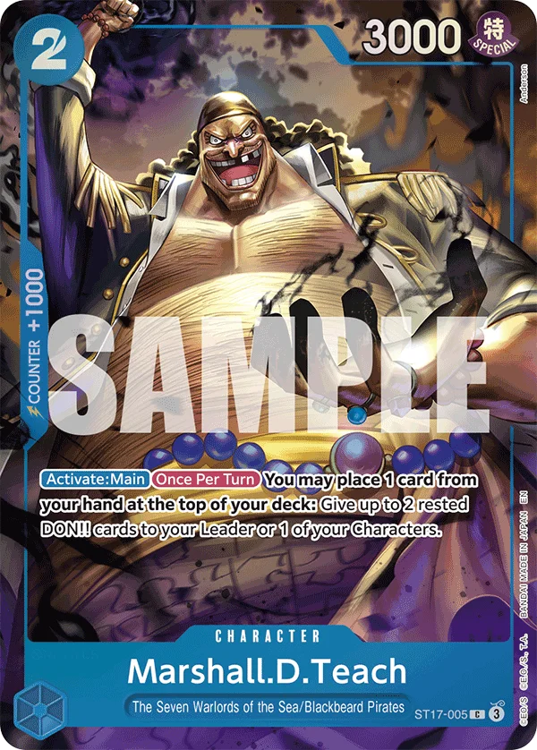 Marshall.D.Teach, One Piece Promotion Cards ST17-005