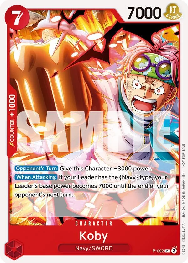 Koby, One Piece Promotion Cards P-092