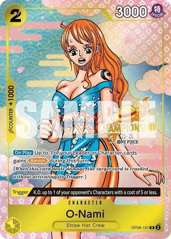 O-Nami, One Piece Promotion Cards OP06-101