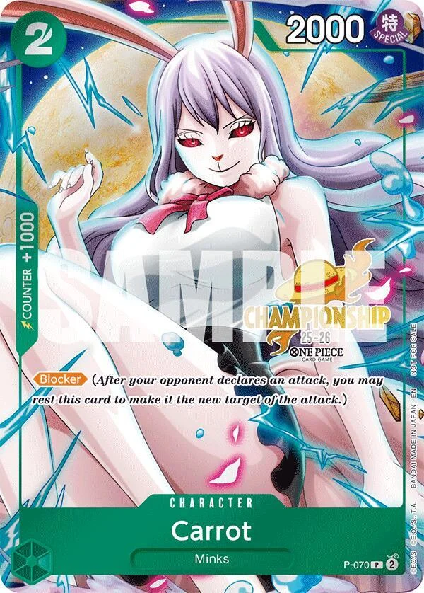 Carrot, One Piece Promotion Cards P-070