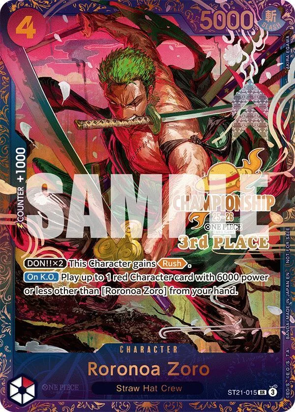 Roronoa Zoro, One Piece Promotion Cards ST21-015