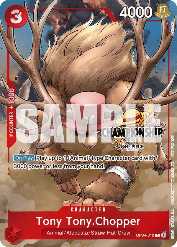 Tony Tony.Chopper, One Piece Promotion Cards OP04-010