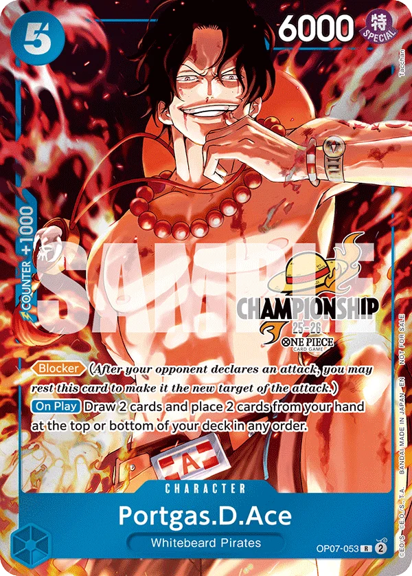 Portgas.D.Ace, One Piece Promotion Cards OP07-053