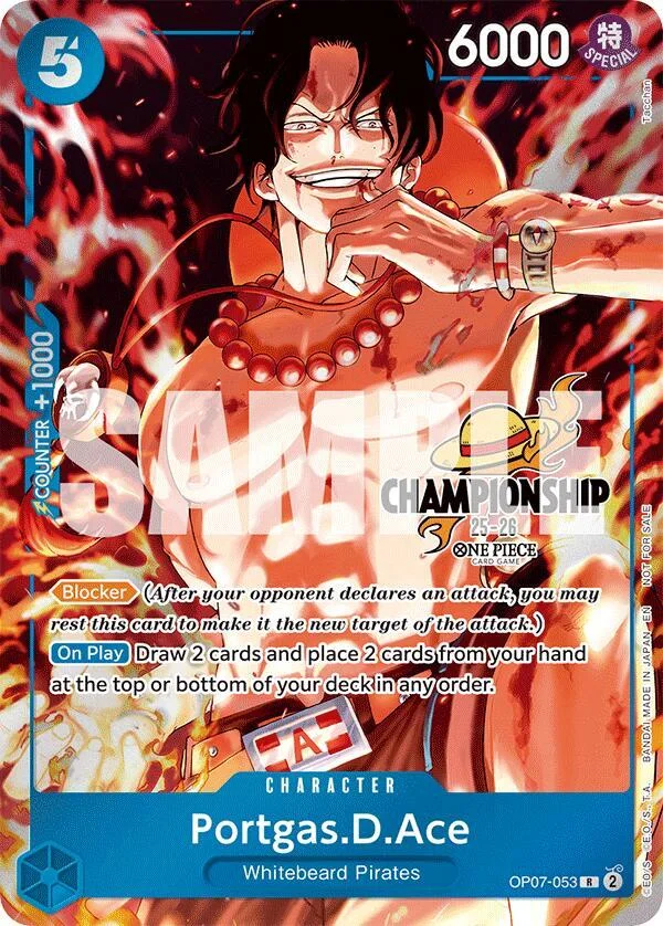 Portgas.D.Ace, One Piece Promotion Cards OP07-053