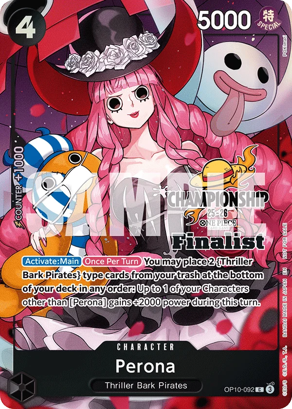 Perona, One Piece Promotion Cards OP10-092