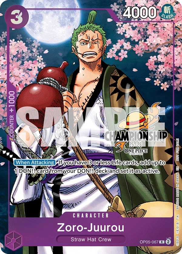 Zoro-Juurou, One Piece Promotion Cards OP05-067
