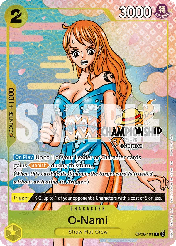 O-Nami, One Piece Promotion Cards OP06-101