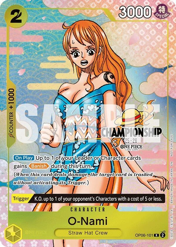 O-Nami, One Piece Promotion Cards OP06-101