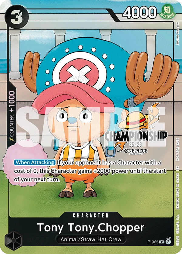 Tony Tony.Chopper, One Piece Promotion Cards P-065