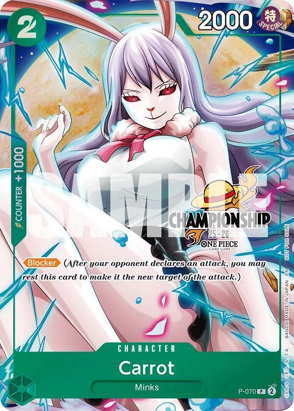 Carrot, One Piece Promotion Cards P-070