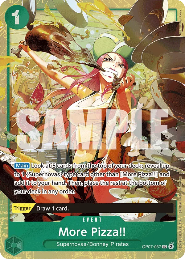 More Pizza!!, One Piece Promotion Cards OP07-037
