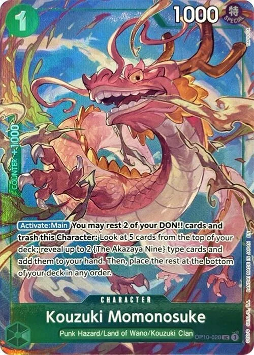 Kouzuki Momonosuke, One Piece Promotion Cards OP10-028