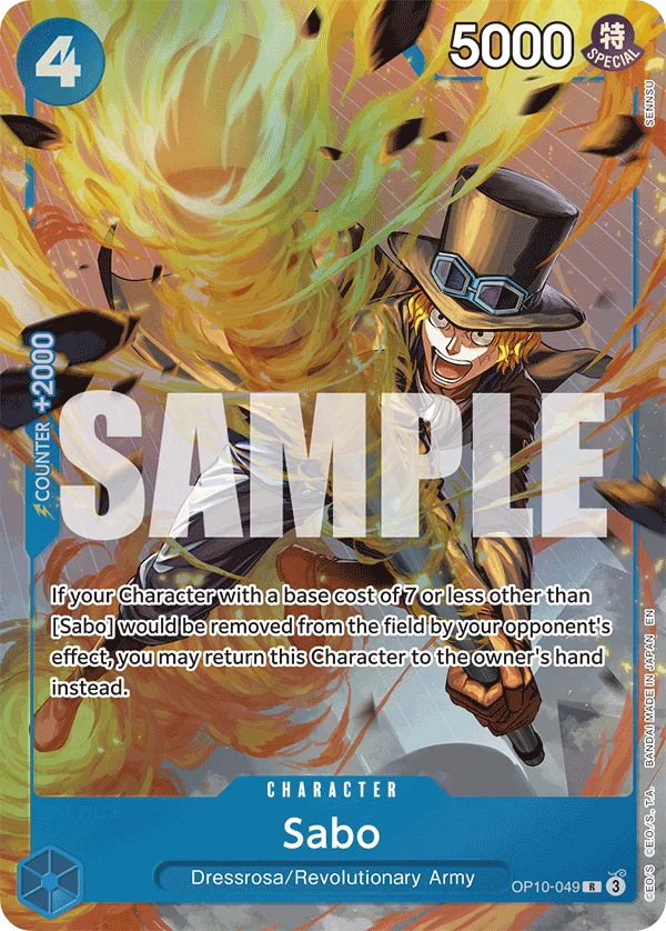 Sabo, One Piece Promotion Cards OP10-049