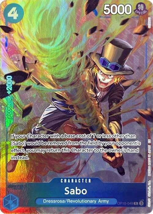 Sabo, One Piece Promotion Cards OP10-049