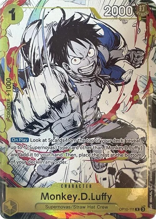 Monkey.D.Luffy, One Piece Promotion Cards OP10-111