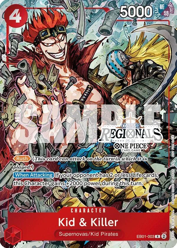 Kid & Killer, One Piece Promotion Cards EB01-003