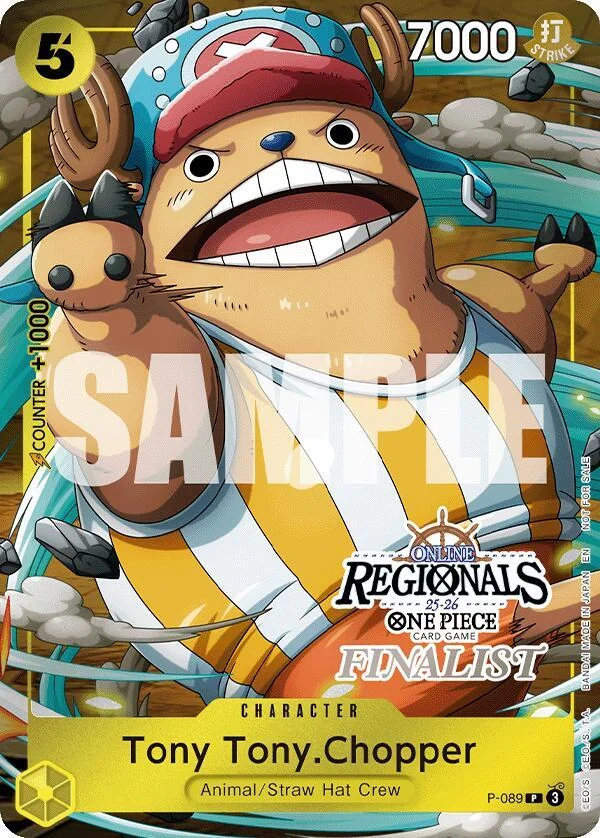Tony Tony.Chopper, One Piece Promotion Cards P-089