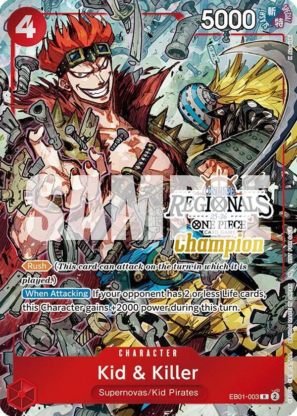 Kid & Killer, One Piece Promotion Cards EB01-003