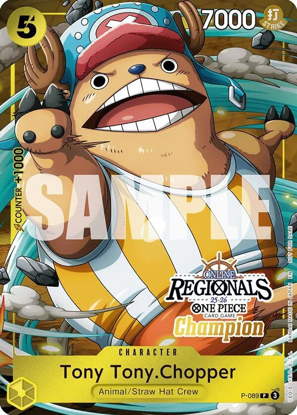 Tony Tony.Chopper, One Piece Promotion Cards P-089