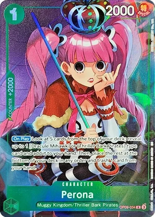 Perona, One Piece Promotion Cards OP09-034